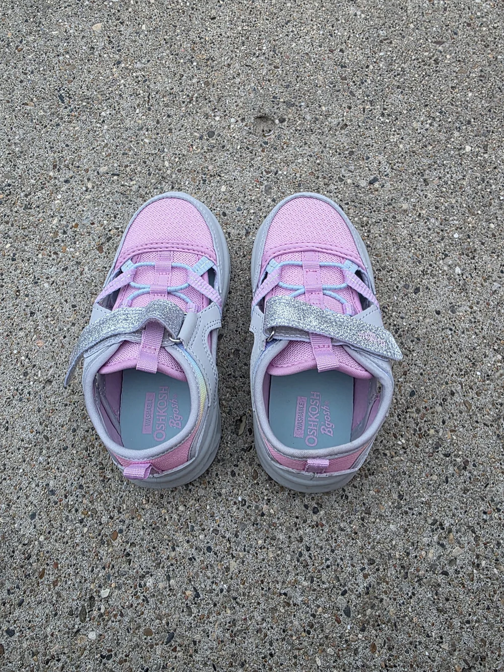 Oshkosh washable sandals With Pink Glitter Strap  Girl  10k